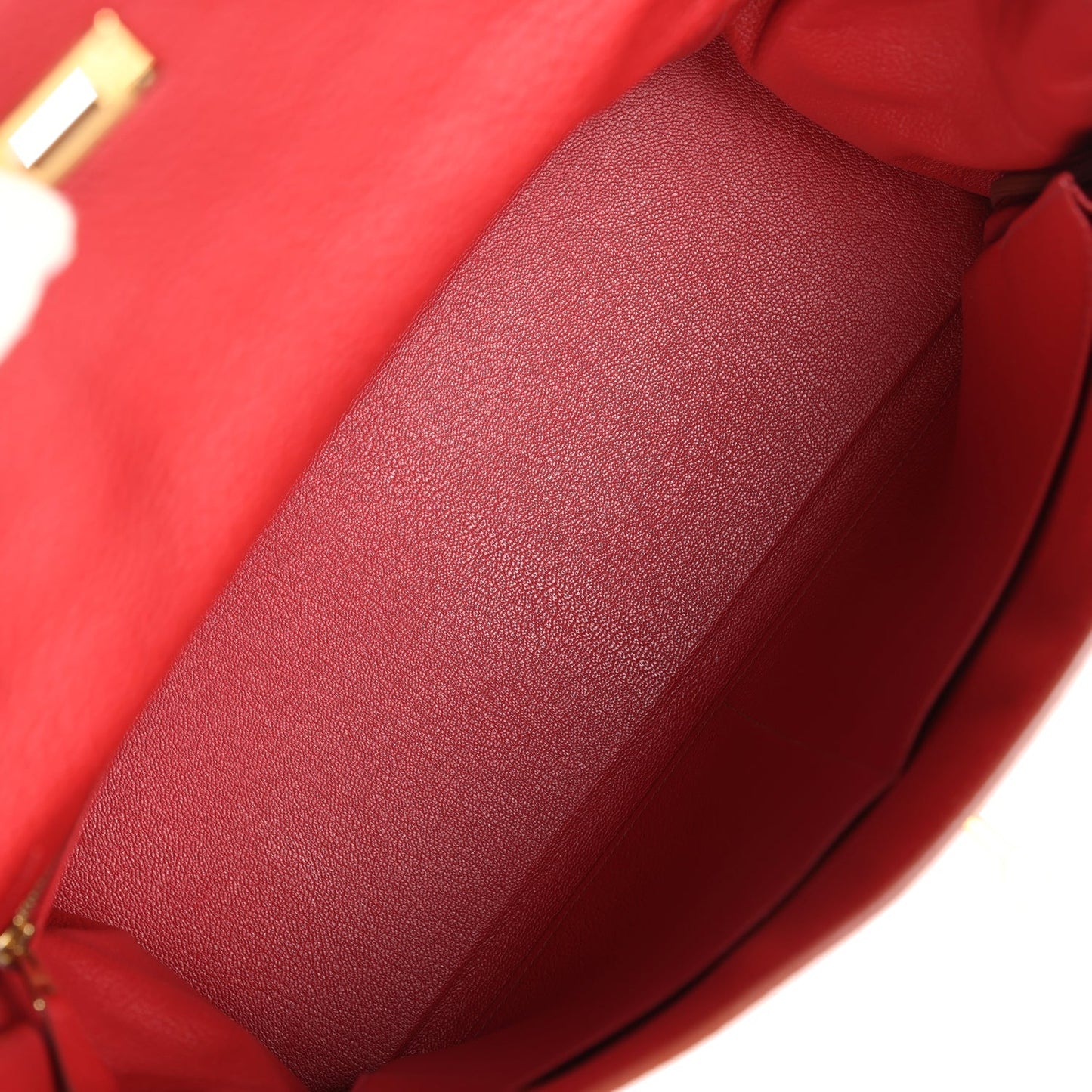 Hermes Kelly 35 Rouge Garance Clemence Gold Hardware