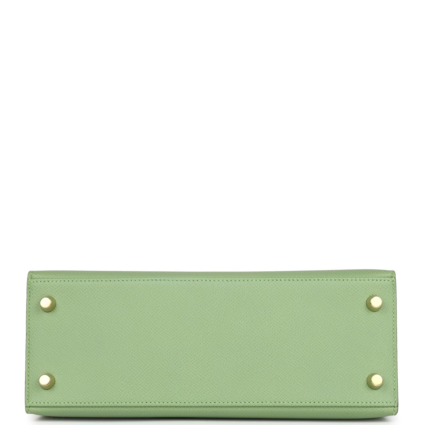 Hermes Kelly Sellier 25 Vert Criquet Epsom Gold Hardware