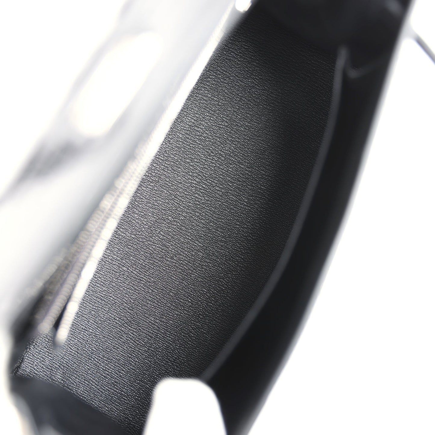 Hermes Kelly Sellier 25 Black Shiny Niloticus Crocodile Palladium Hardware