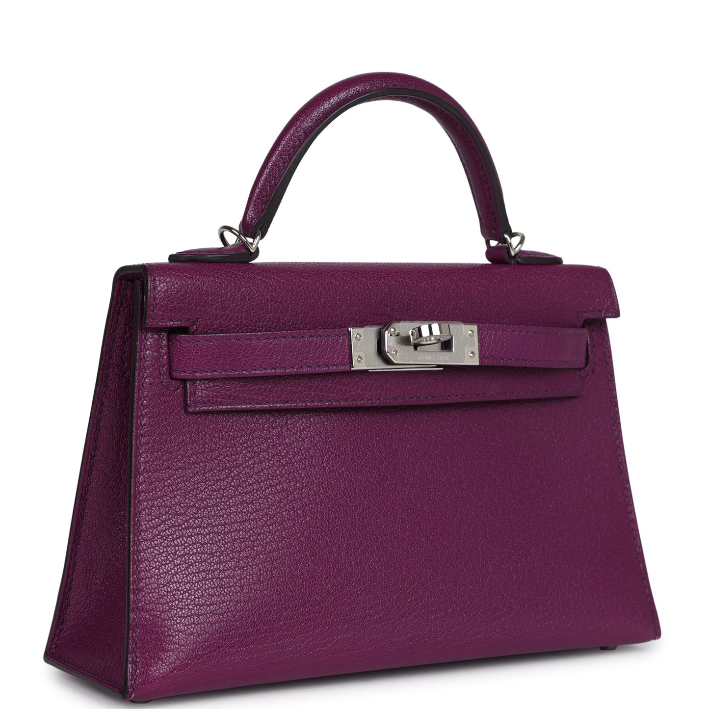 Hermes Kelly Sellier 20 Anemone Chevre Palladium Hardware