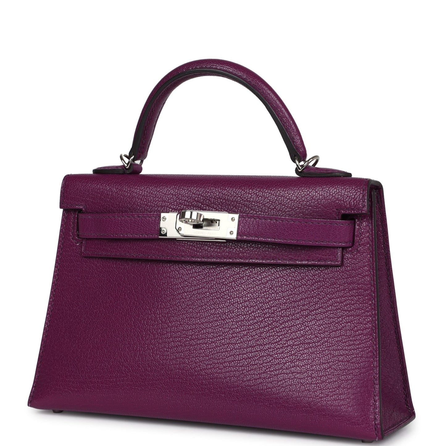 Hermes Kelly Sellier 20 Anemone Chevre Palladium Hardware