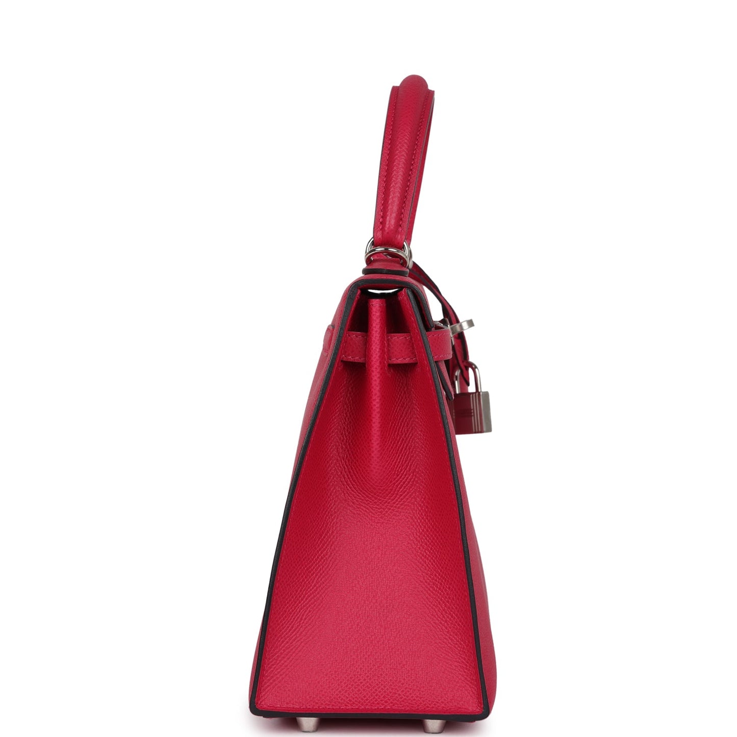 Hermes Kelly Sellier 25 Framboise Verso Epsom Palladium Hardware