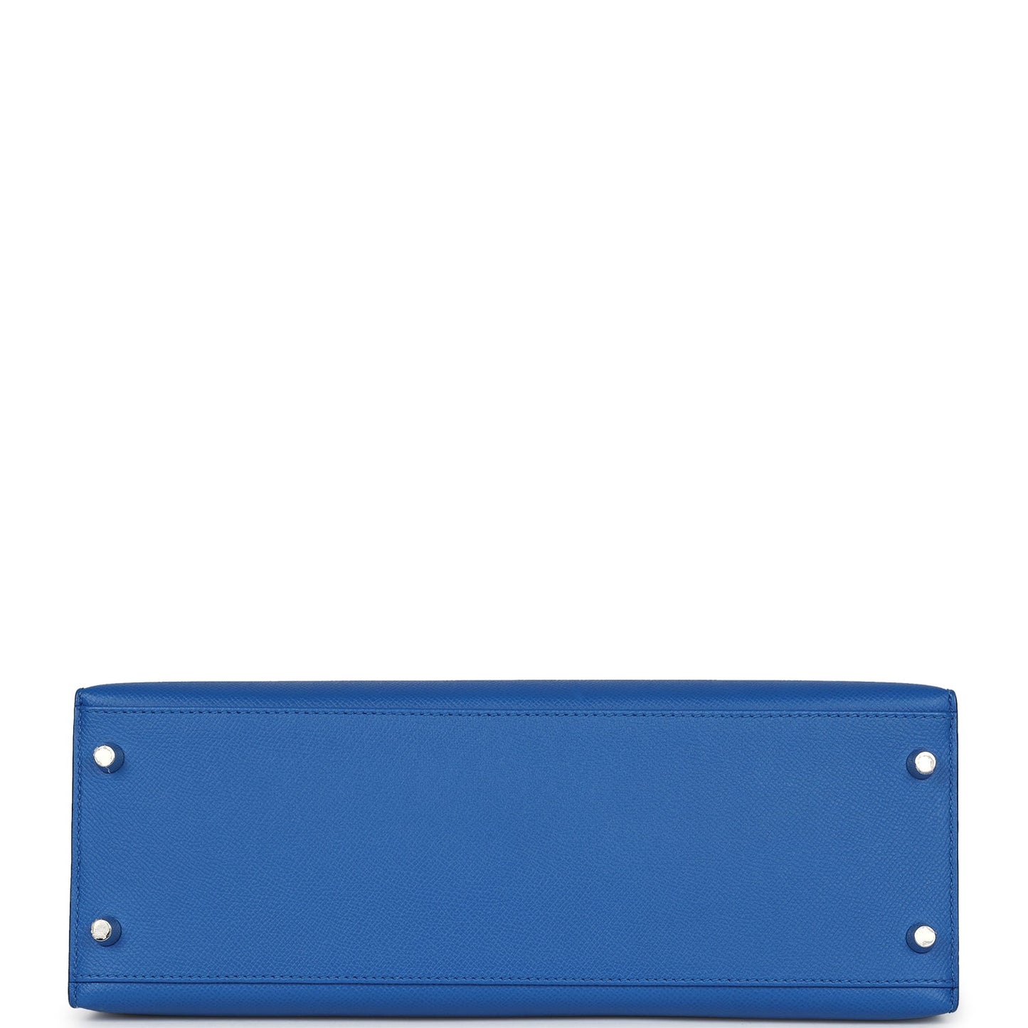 Hermes Kelly Sellier 32 Bleu France Epsom Palladium Hardware