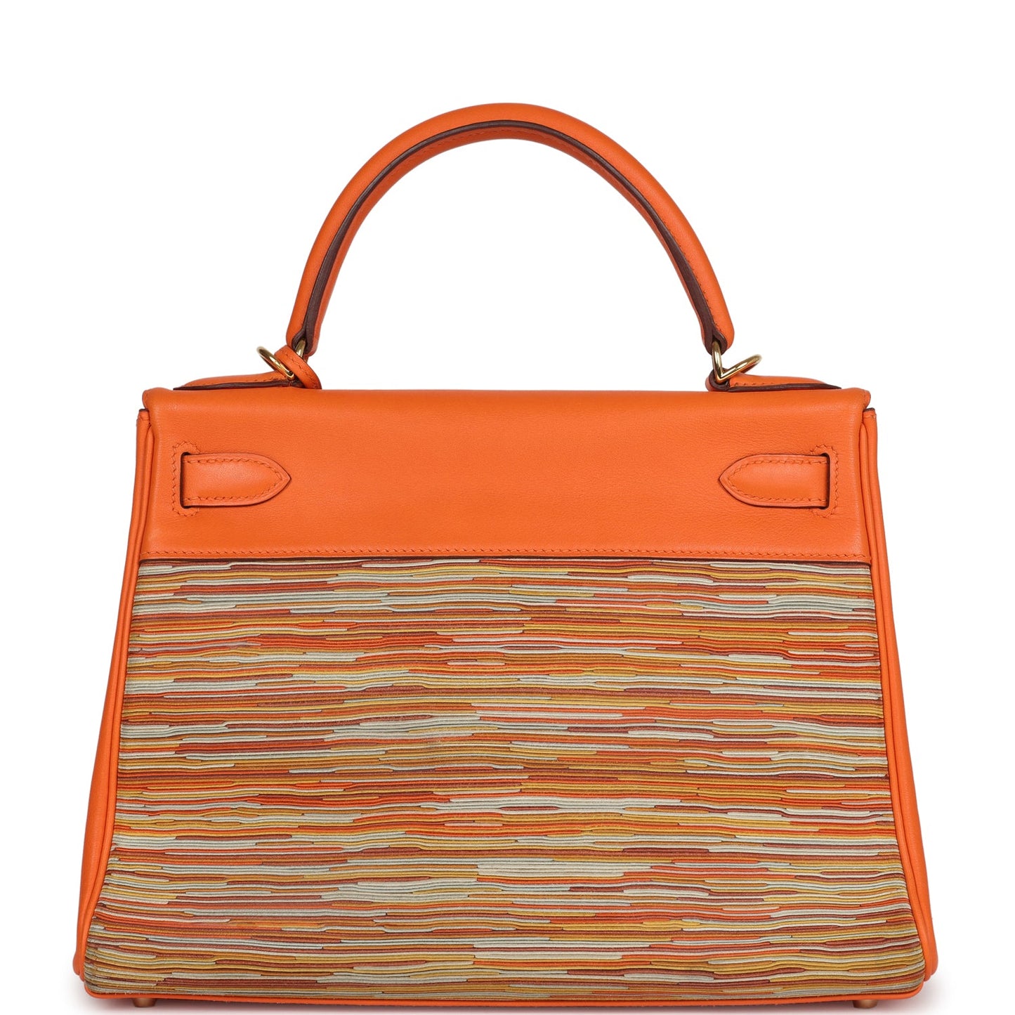 Hermes Kelly Retourne 28 Vibrato Orange Evercalf Gold Hardware