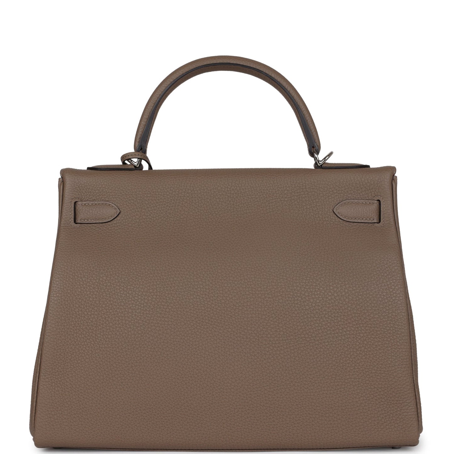 Hermes Special Order (HSS) Kelly Retourne 32 Etoupe Verso Togo Palladium Hardware