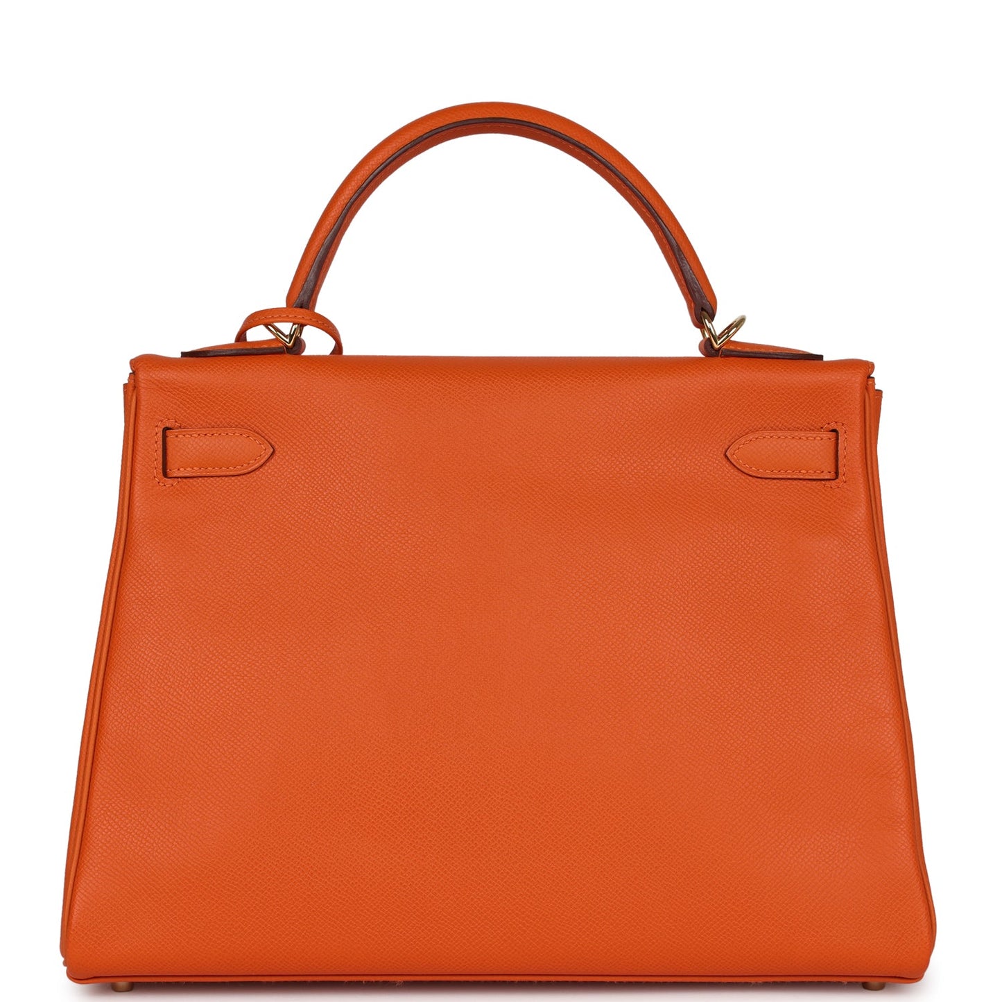 Hermes Kelly Retourne 32 Orange H Epsom Gold Hardware