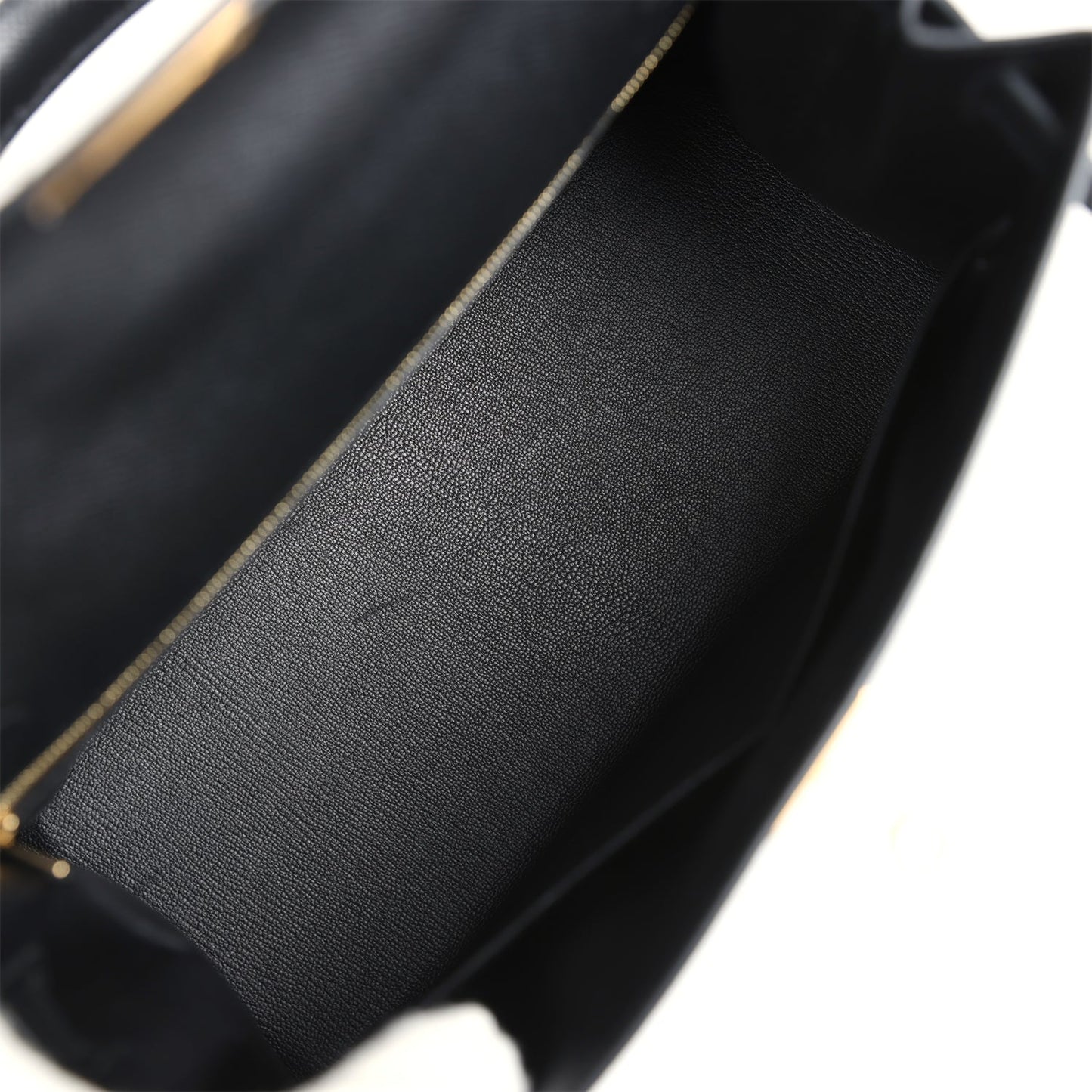 Hermes Kelly Sellier 28 Black Epsom Gold Hardware