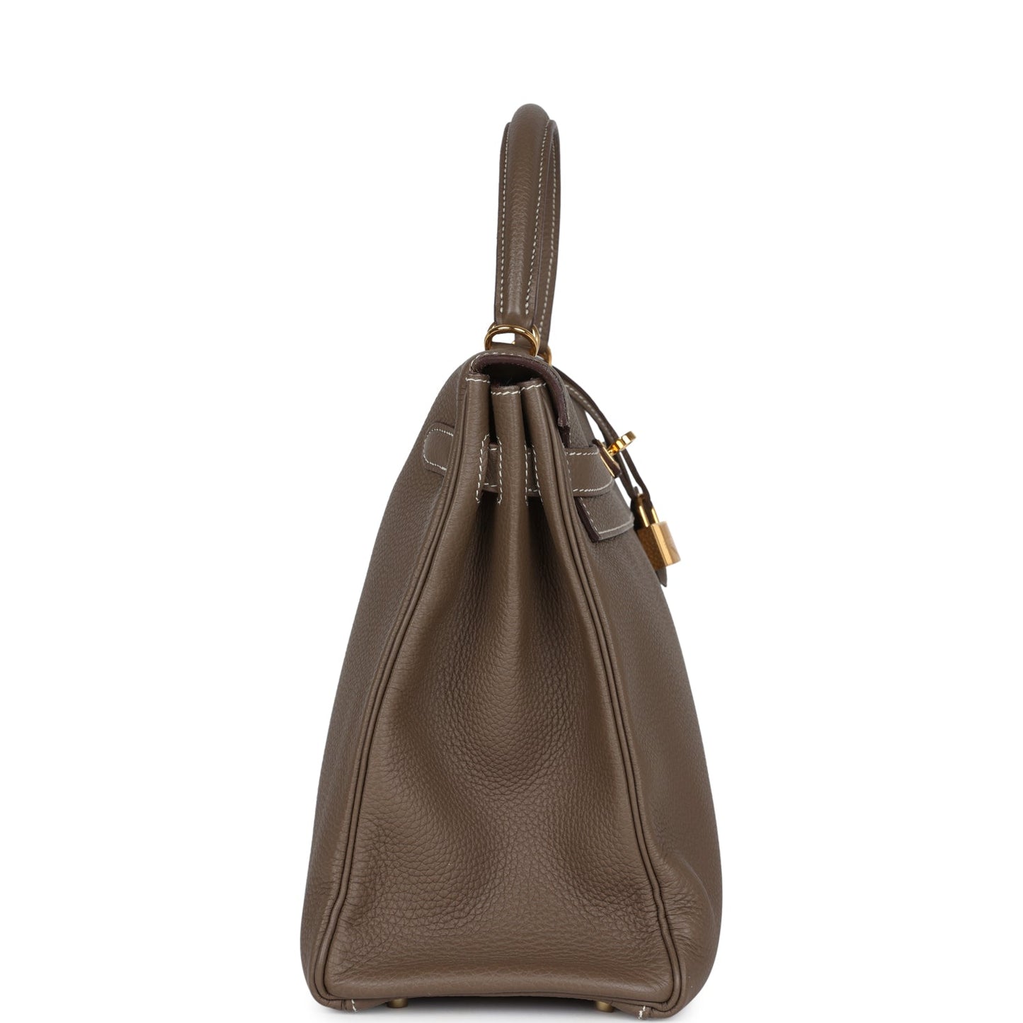 Hermes Kelly Retourne 35 Etoupe Togo Gold Hardware