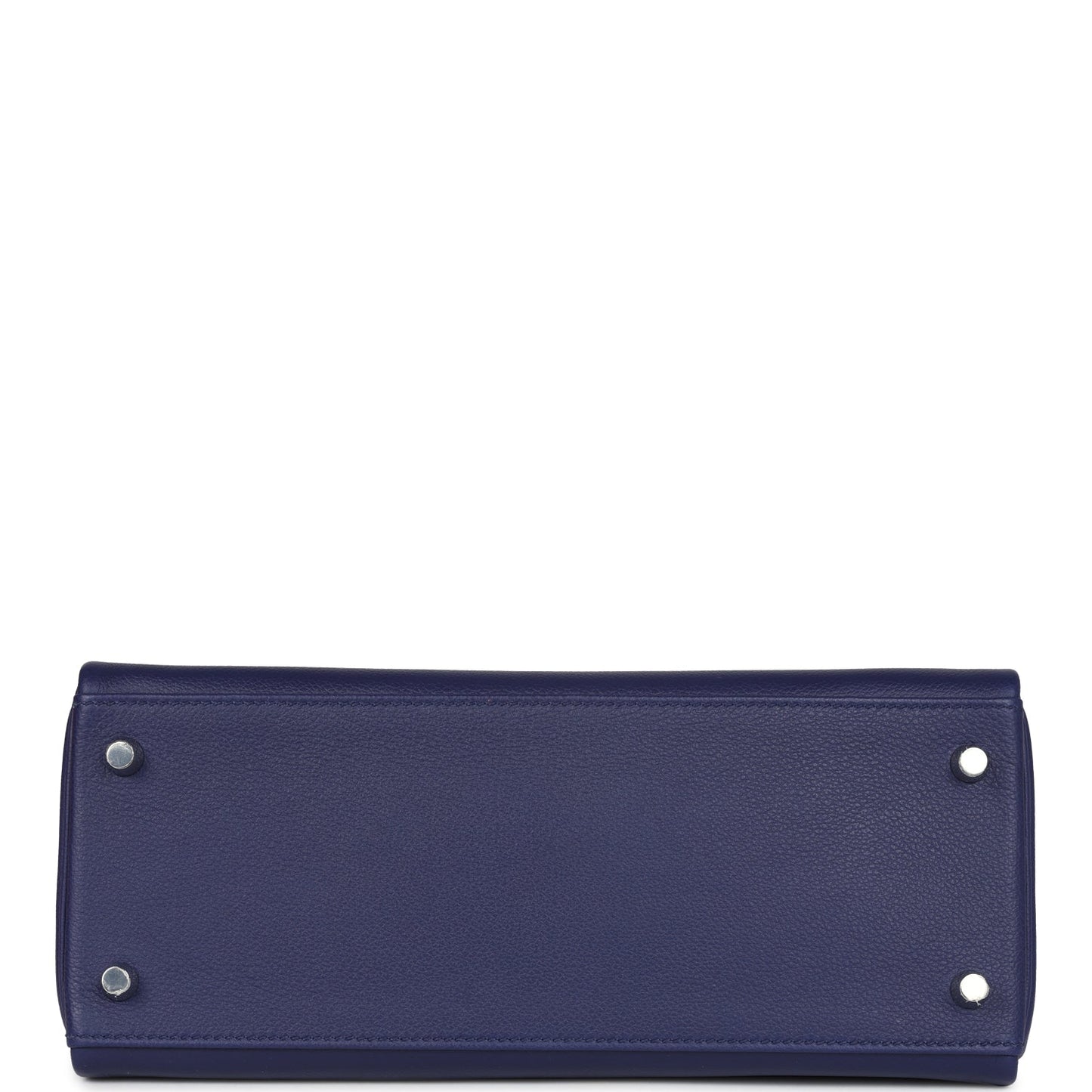Hermes Kelly Retourne 28 Bleu Encre Verso Evercolor Palladium Hardware
