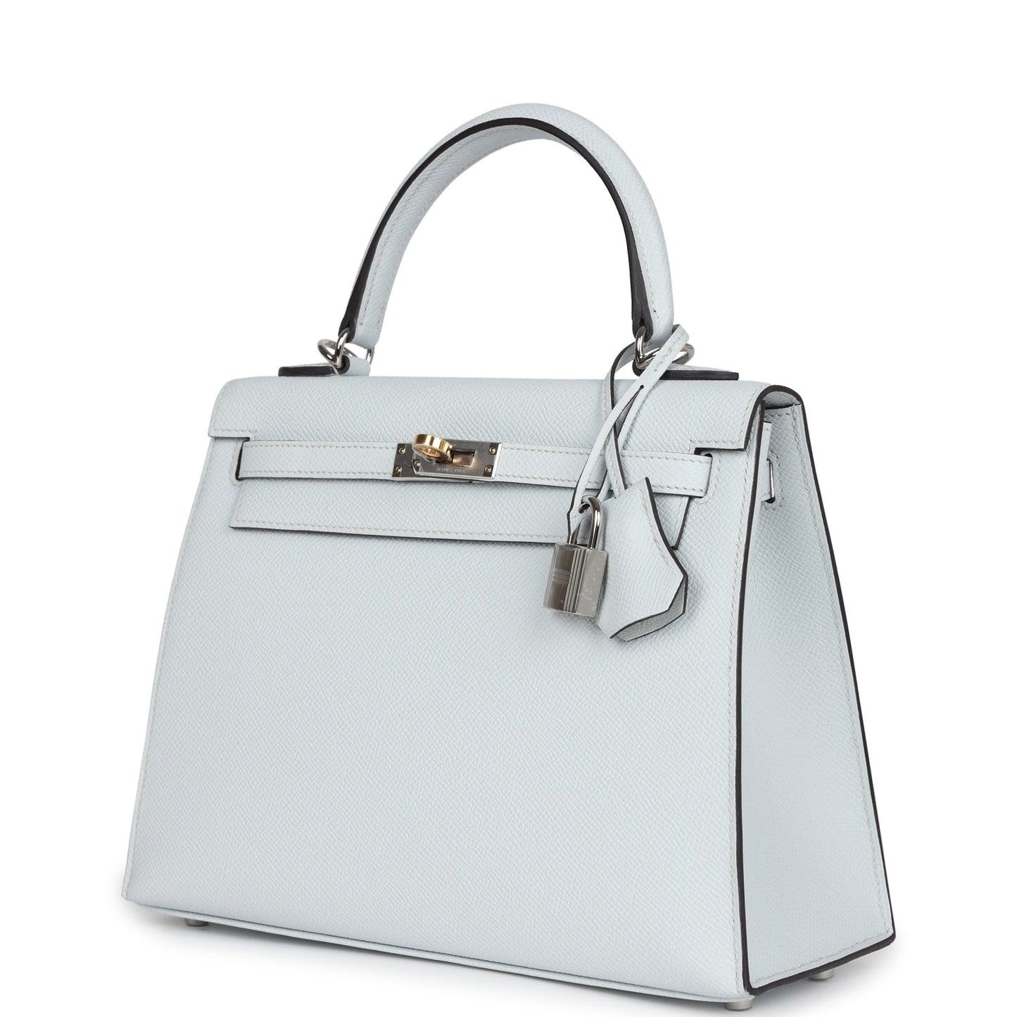 Hermes Kelly Sellier 25 Gris Platine Epsom Electrum Hardware