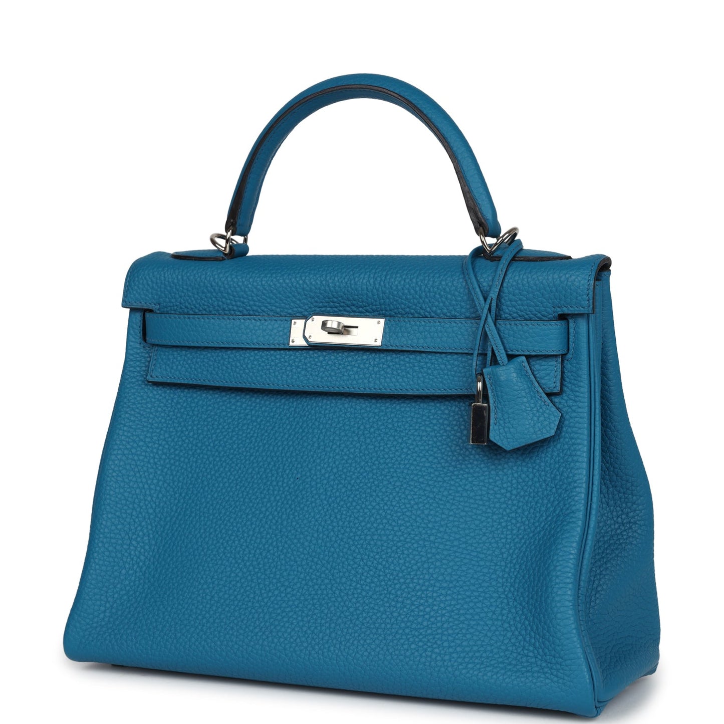 Hermes Kelly Retourne 32 Cobalt Clemence Palladium Hardware