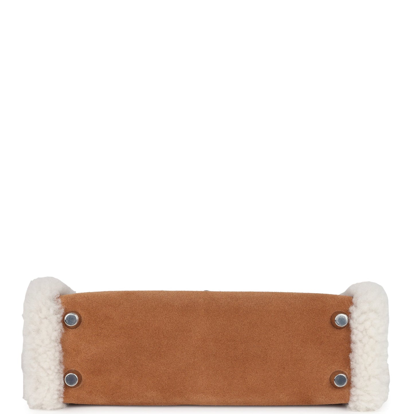 Hermes Teddy Kelly 20 Chamois Shearling and Swift Palladium Hardware