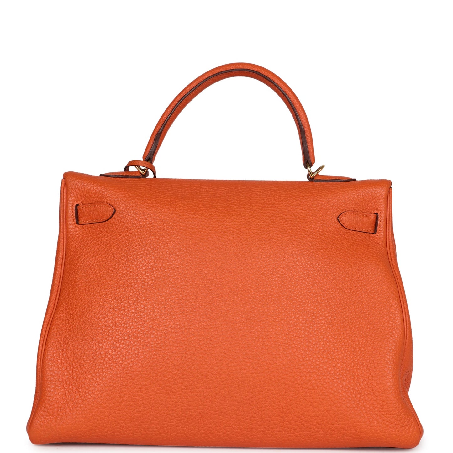 Hermes Kelly Retourne 35 Orange Togo Gold Hardware