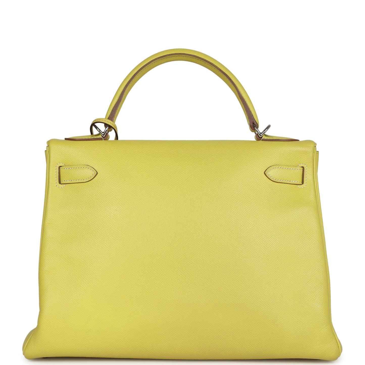 Hermes Kelly Retourne 32 Lime Candy Epsom Palladium Hardware