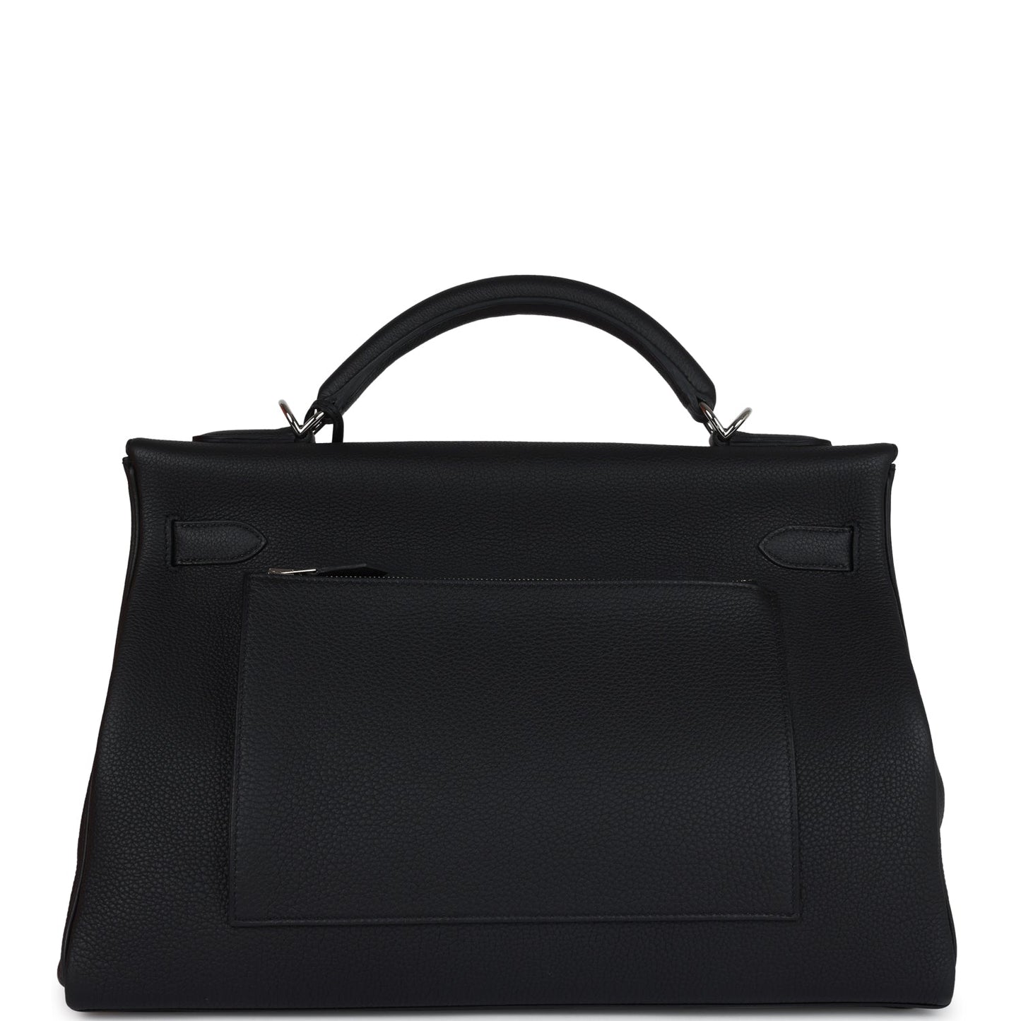 Hermes Kelly 42 Maxi Black Togo Palladium Hardware