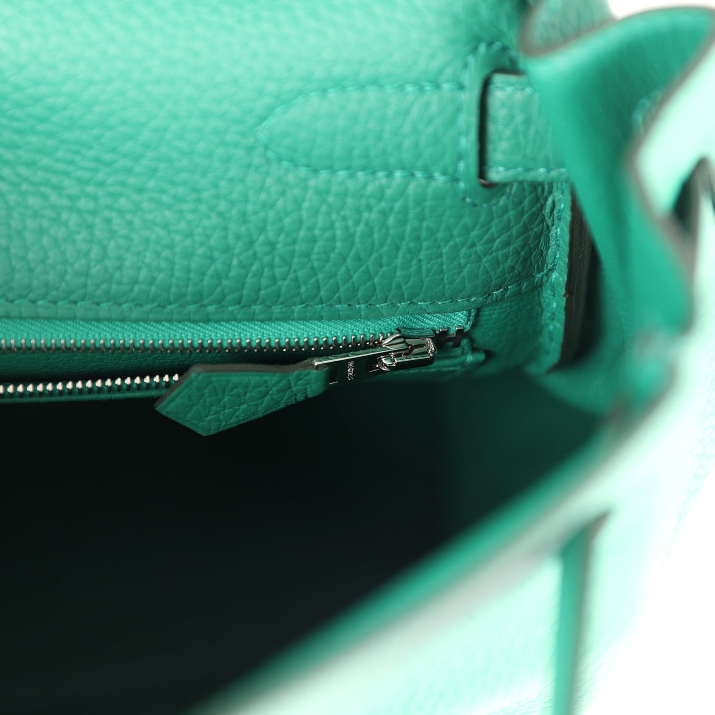 Hermes Kelly Retourne 32 Vert Vertigo Clemence Palladium Hardware