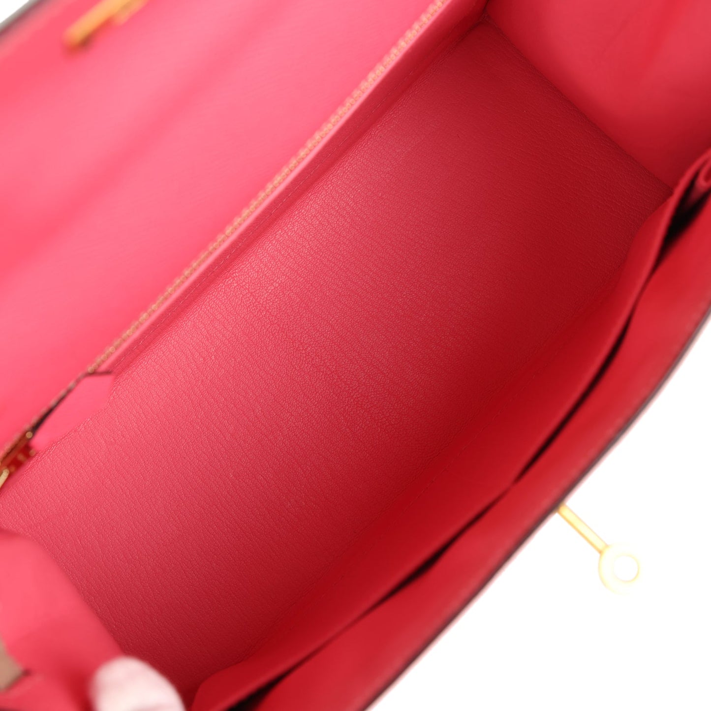 Hermes Special Order (HSS) Kelly Sellier 28 Rose Azalee and Trench Epsom Epsom Brushed Gold Hardware