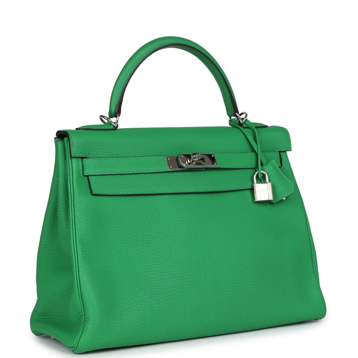 Hermes Kelly Retourne 32 Bambou Togo Palladium Hardware