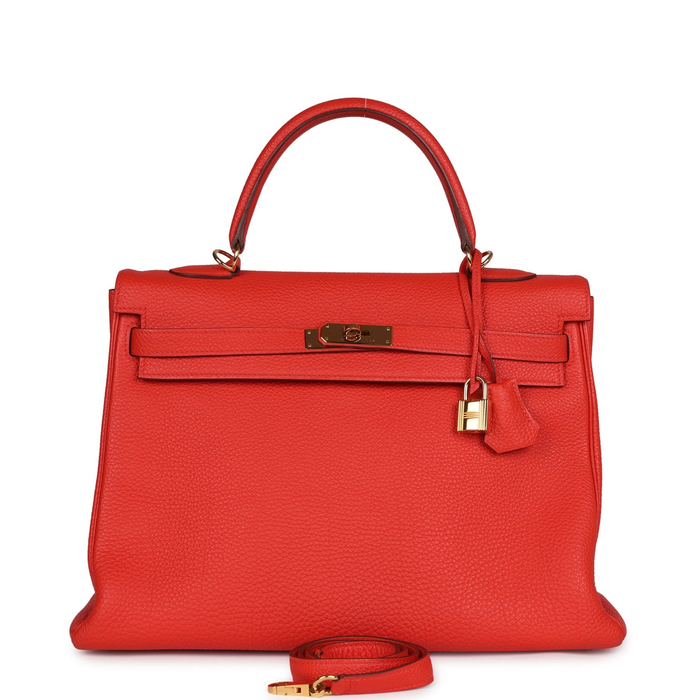 Hermes Kelly Retourne 35 Capucine Togo Gold Hardware