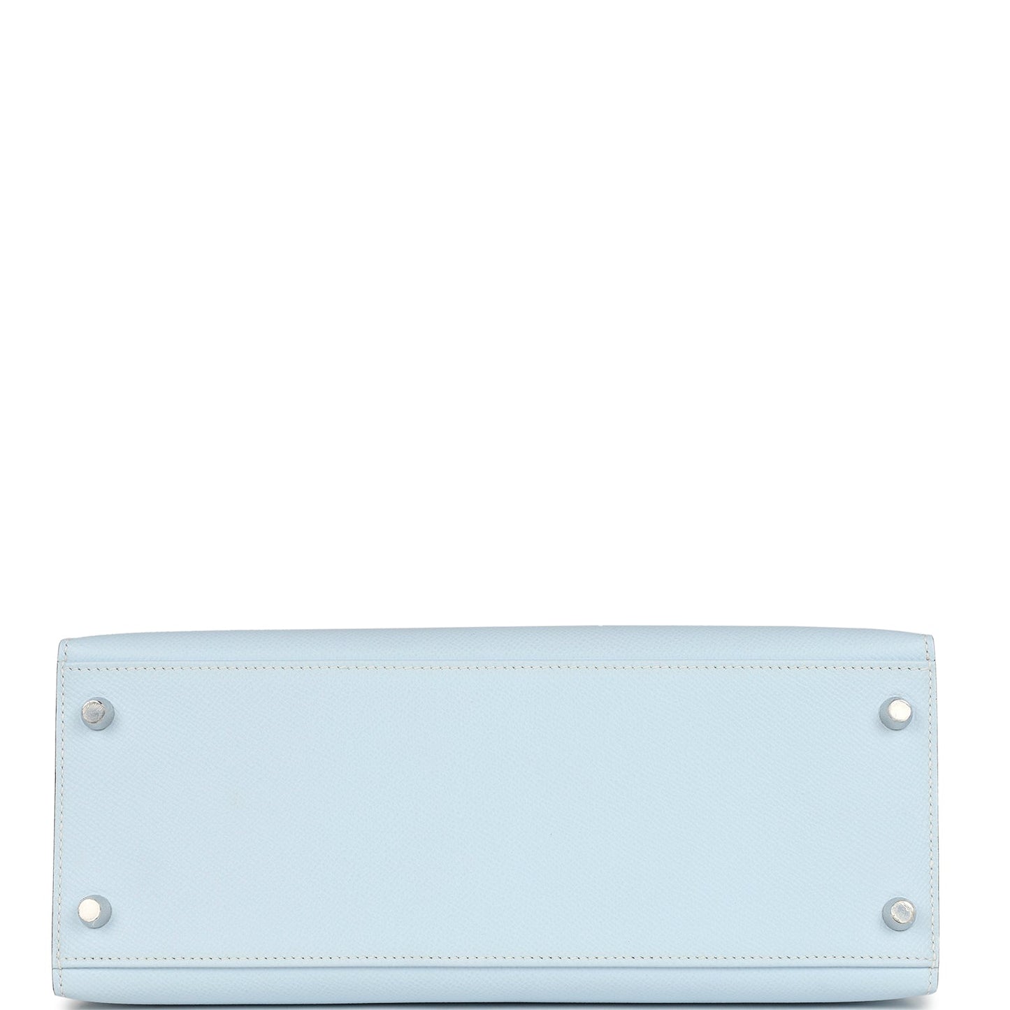 Hermes Kelly Sellier 28 Bleu Brume Epsom Palladium Hardware