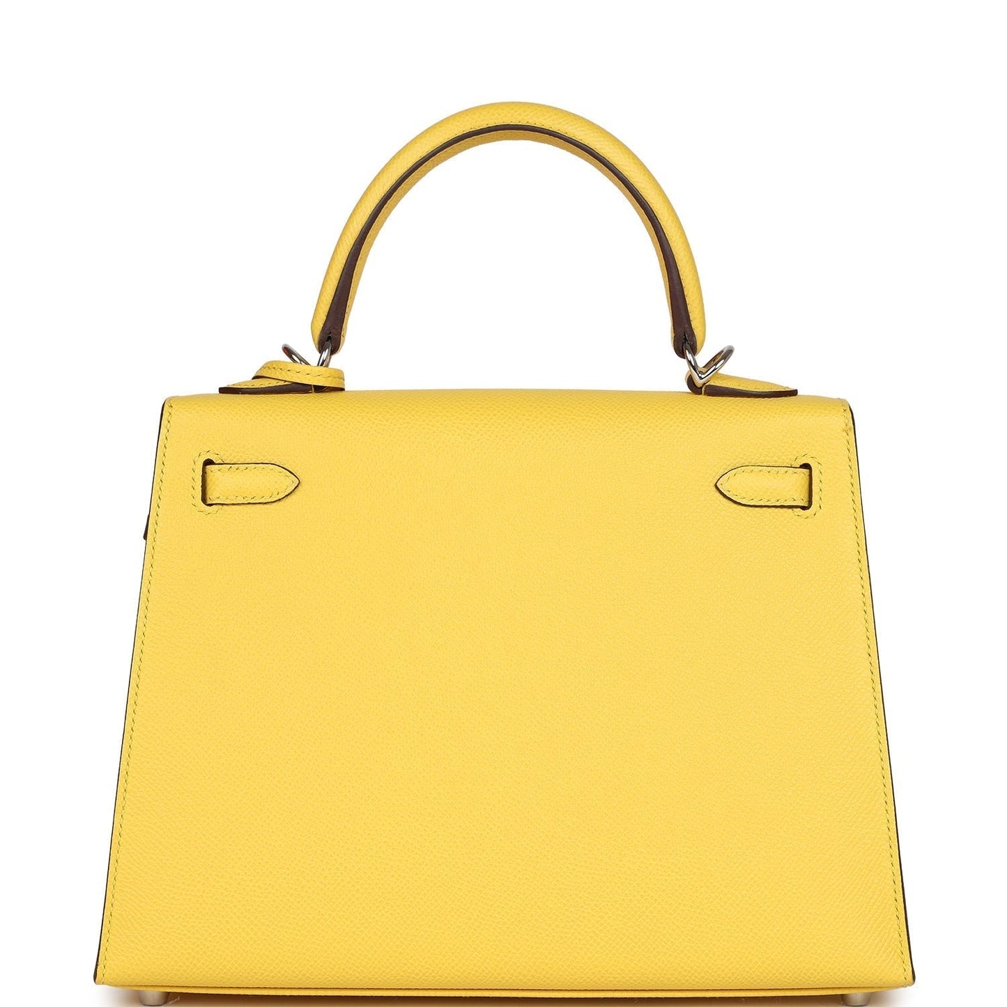 Hermes Kelly Sellier 25 Jaune De Naples Epsom Palladium Hardware