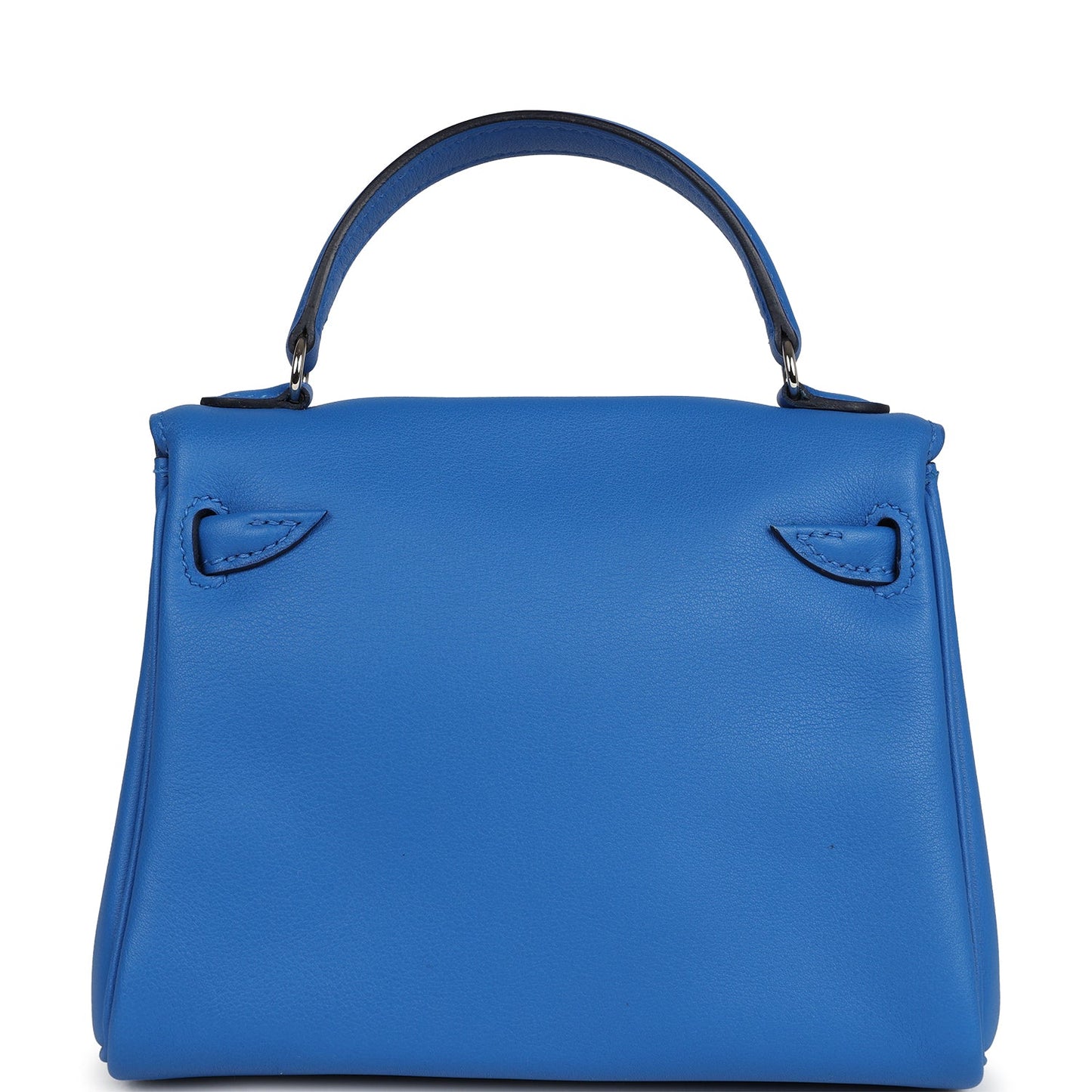 Hermes 'Quelle Idolle' Kelly Doll Bleu Zellige and Bleu Agate Swift Palladium Hardware