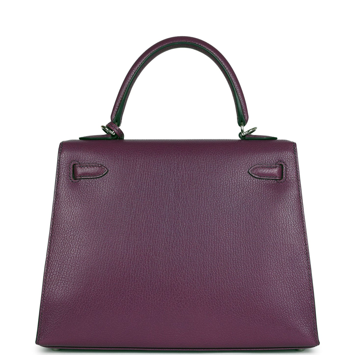 Hermes Kelly Sellier 25 Anemone Chevre Mysore Palladium Hardware