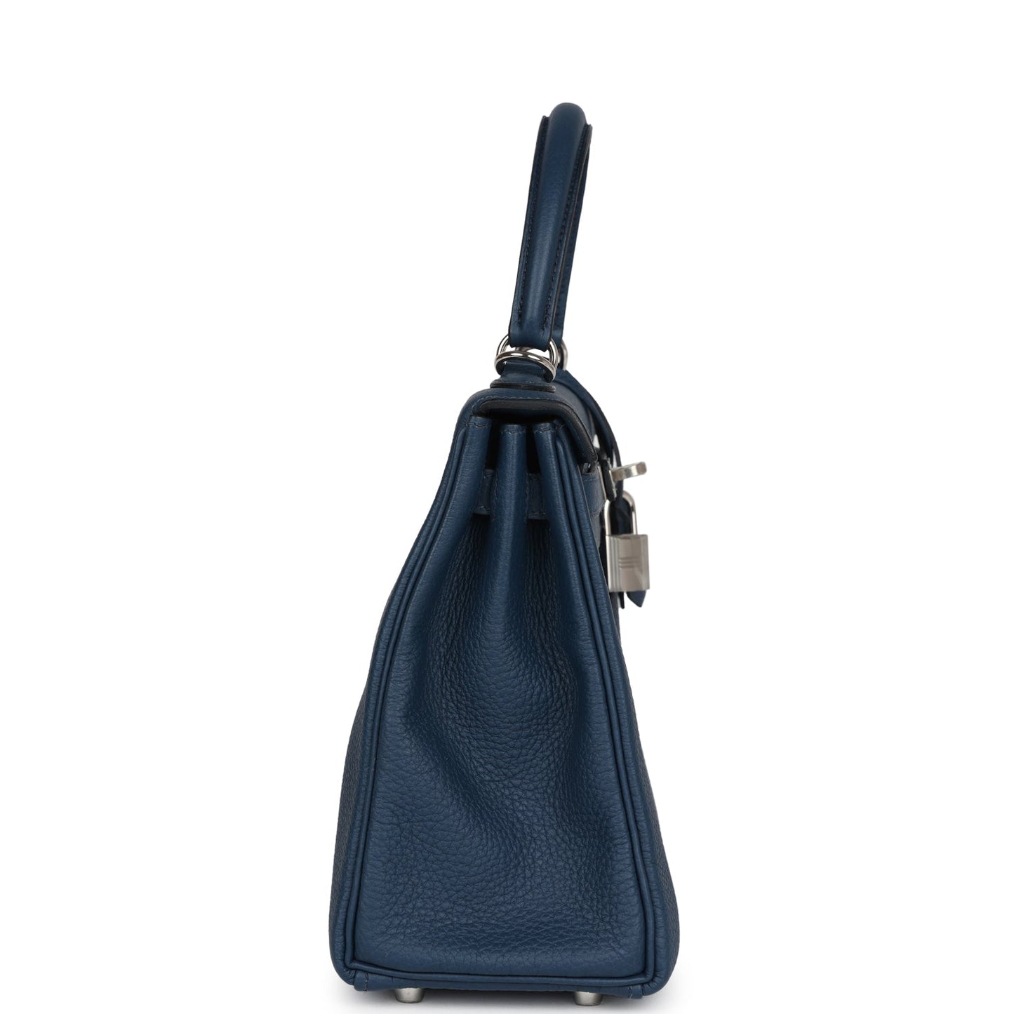 Hermes Kelly Retourne 25 Bleu De Prusse Togo Palladium Hardware