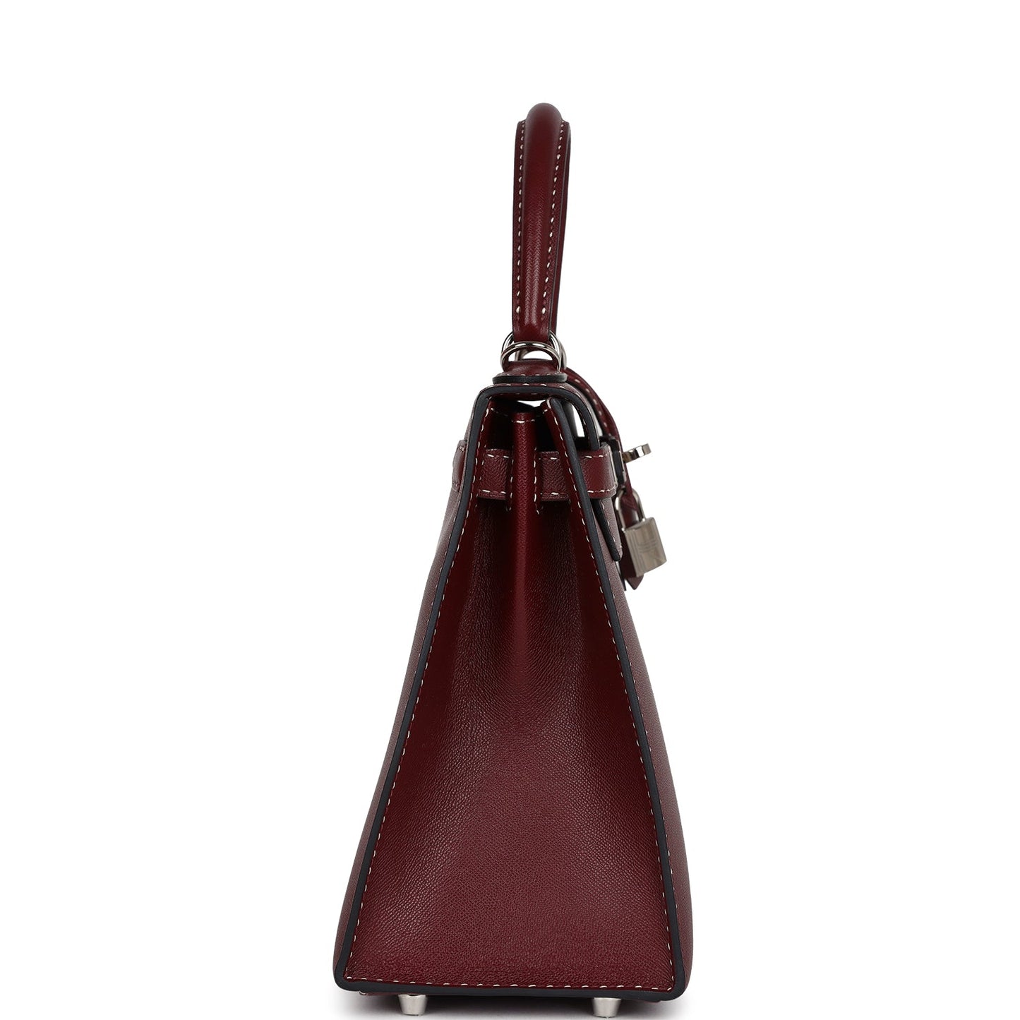 Hermes 'Miss You' Kelly Sellier 28 Rouge H Monsieur Palladium Hardware