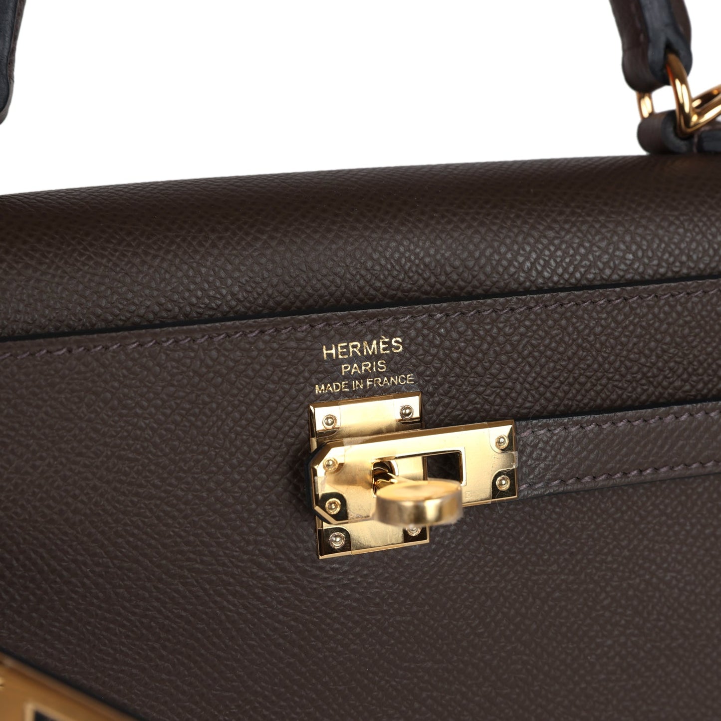 Hermes Kelly Sellier 25 Ecorce Epsom Gold Hardware
