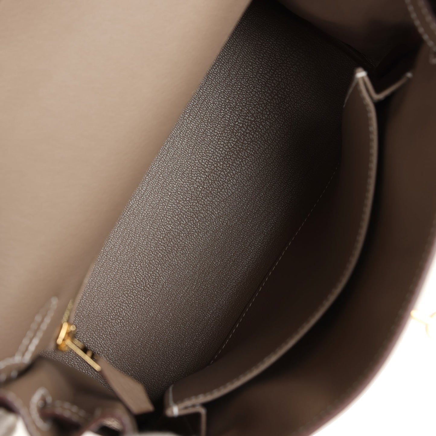 Hermes Kelly Retourne 25 Etoupe Togo Gold Hardware