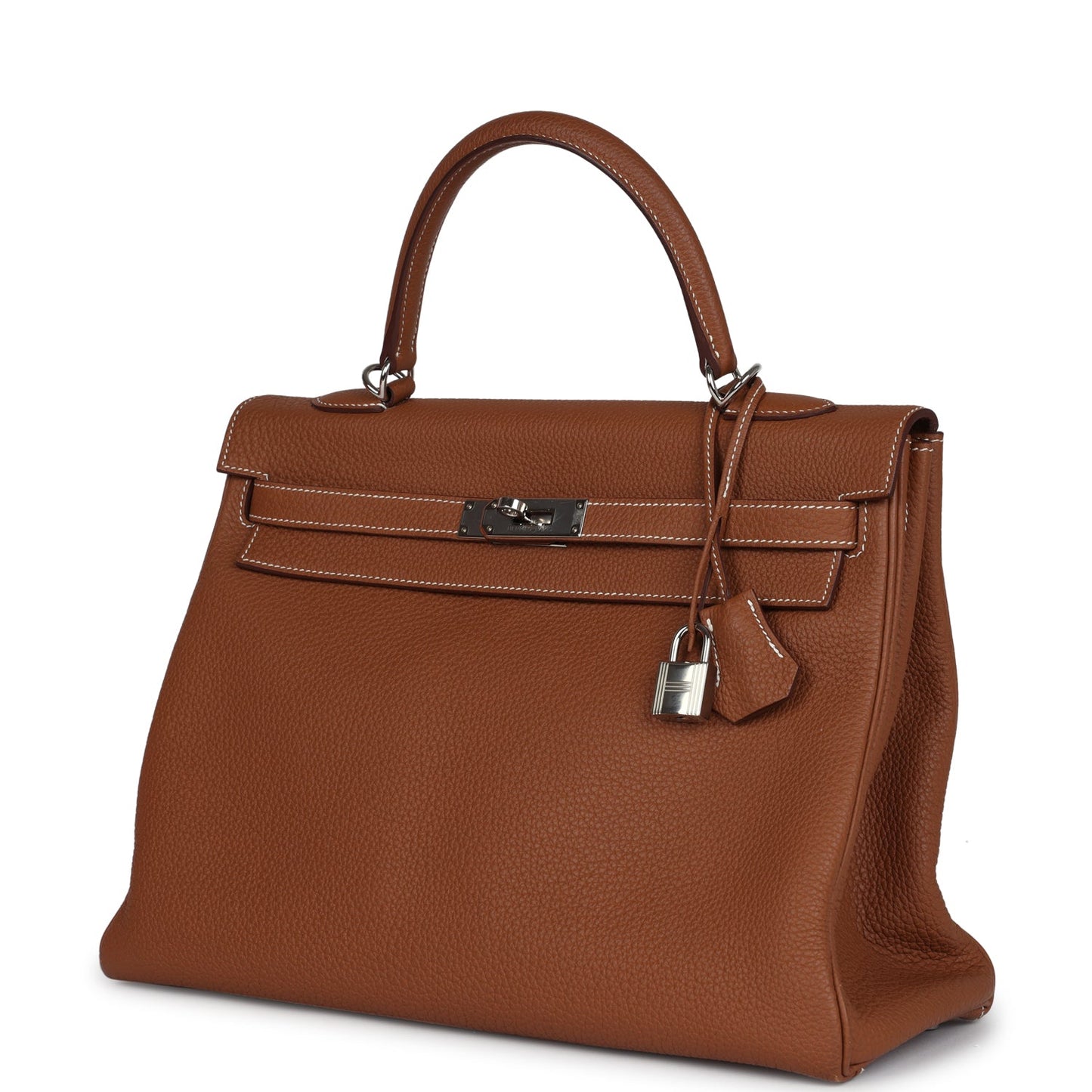 Hermes Kelly Retourne 35 Gold Togo Palladium Hardware