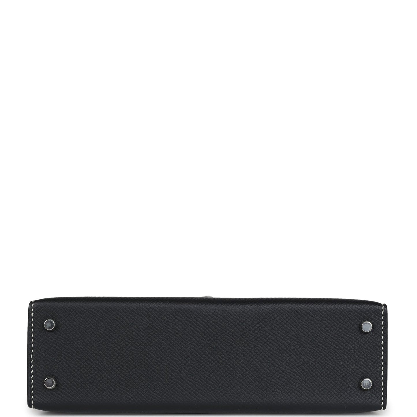 Hermes Special Order (HSS) Kelly Sellier 20 Black Verso Epsom Palladium Hardware