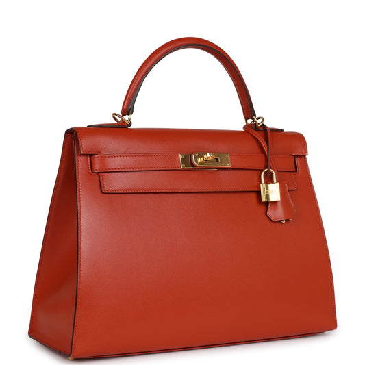 Hermes Kelly Sellier 32 Terre Battue Tadelakt Gold Hardware