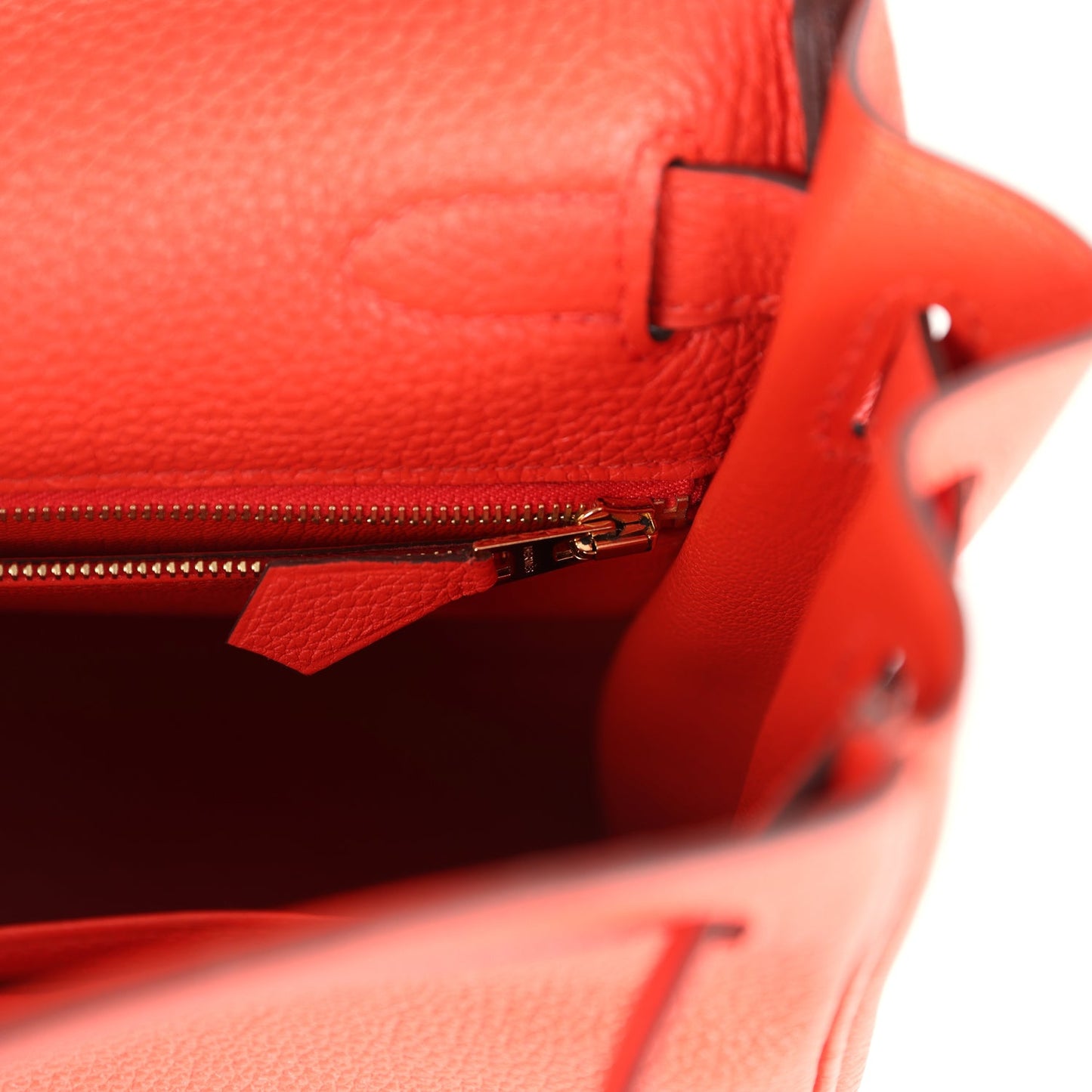 Hermes Kelly Retourne 28 Capucine Togo Gold Hardware