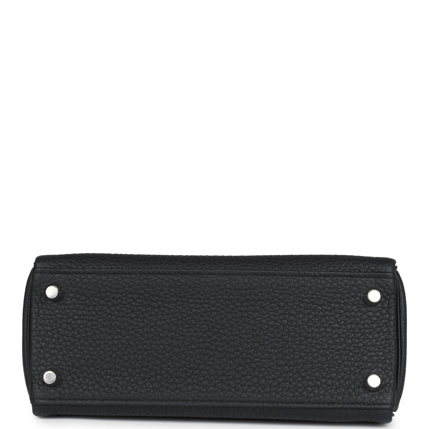 Hermes Kelly Retourne 25 Black Togo Palladium Hardware