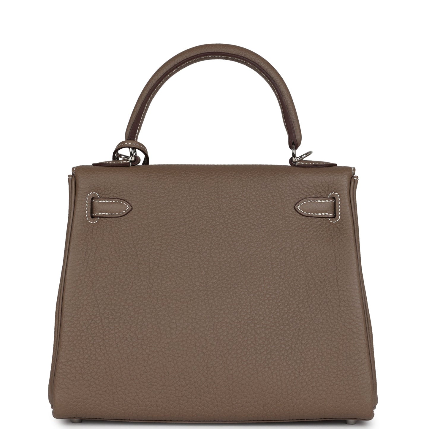 Hermes Kelly Retourne 25 Etoupe Togo Palladium Hardware