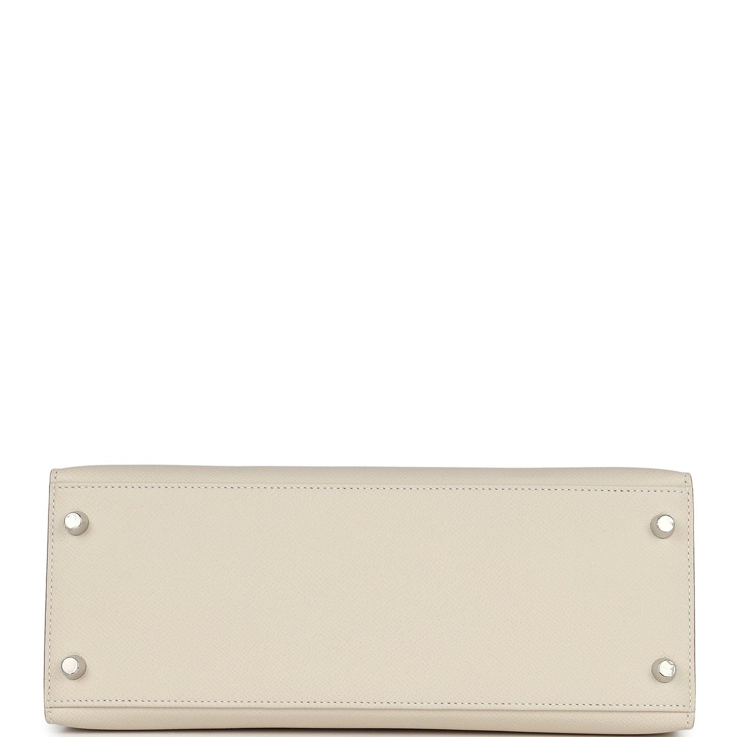 Hermes Kelly Sellier 28 Craie Epsom Palladium Hardware