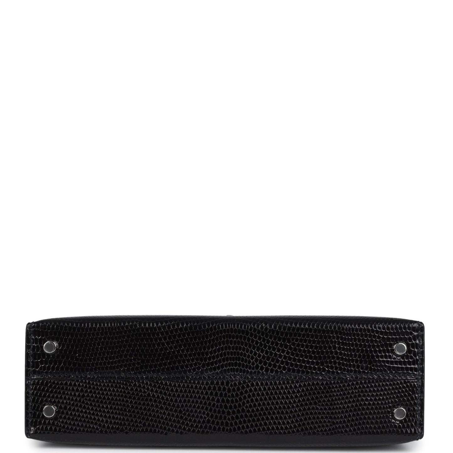 Hermes Kelly Sellier 20 Black Varanus Niloticus Lizard Palladium Hardware