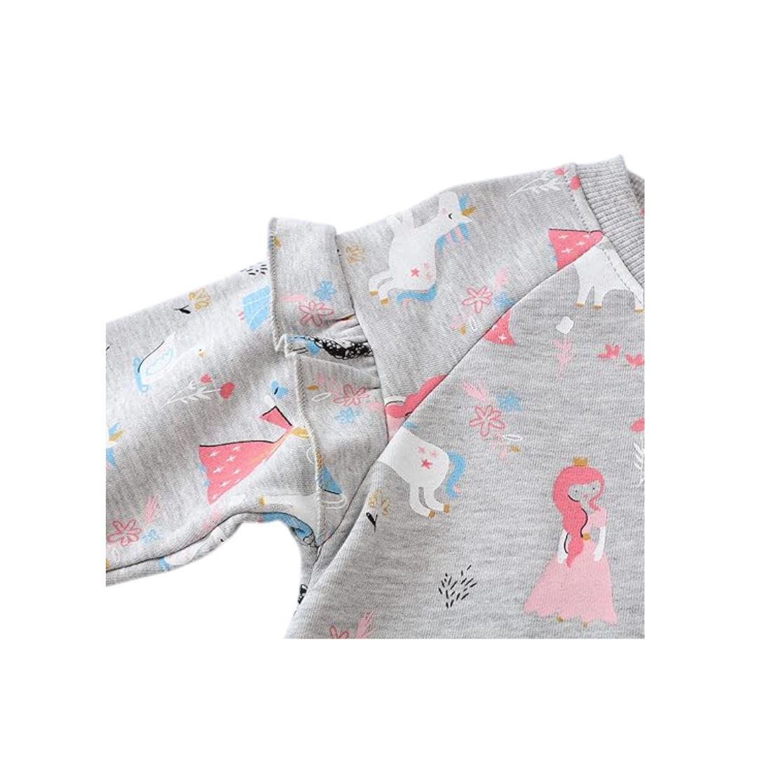 Warmes Girls Printed Cotton Sweatshirt
