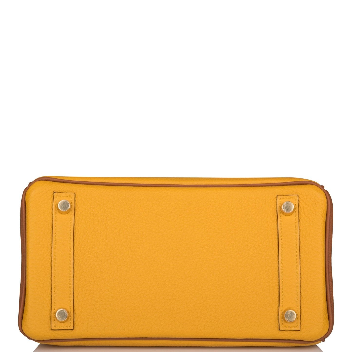 Hermes Birkin 25 Jaune Ambre Special Order with Gold Togo Permabrass Hardware