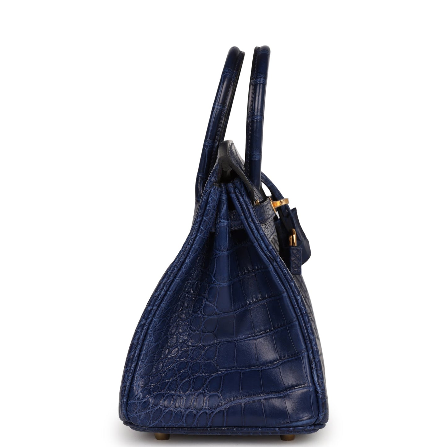 Hermes Birkin 25 Bleu Saphir Alligator Matte with Gold Hardware