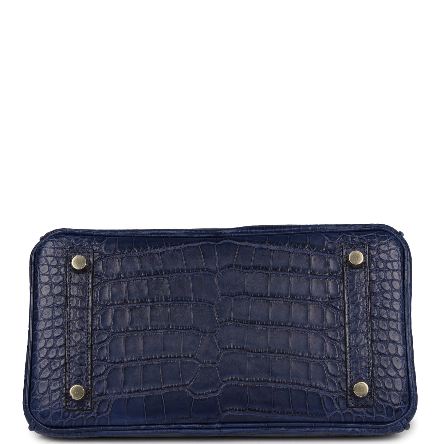 Hermes Birkin 25 Bleu Saphir Alligator Matte with Gold Hardware