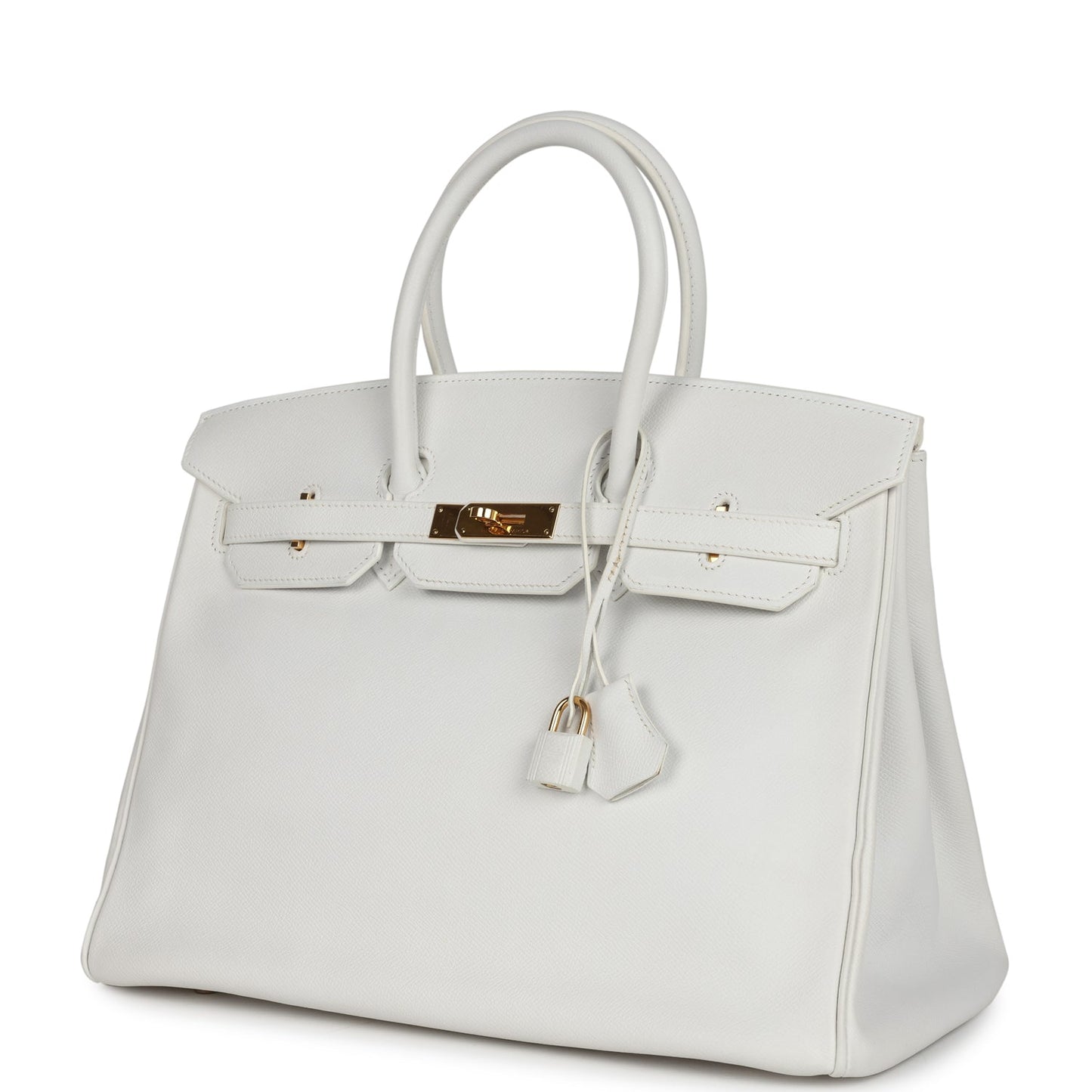 Hermes Birkin 35 White Epsom Gold Hardware