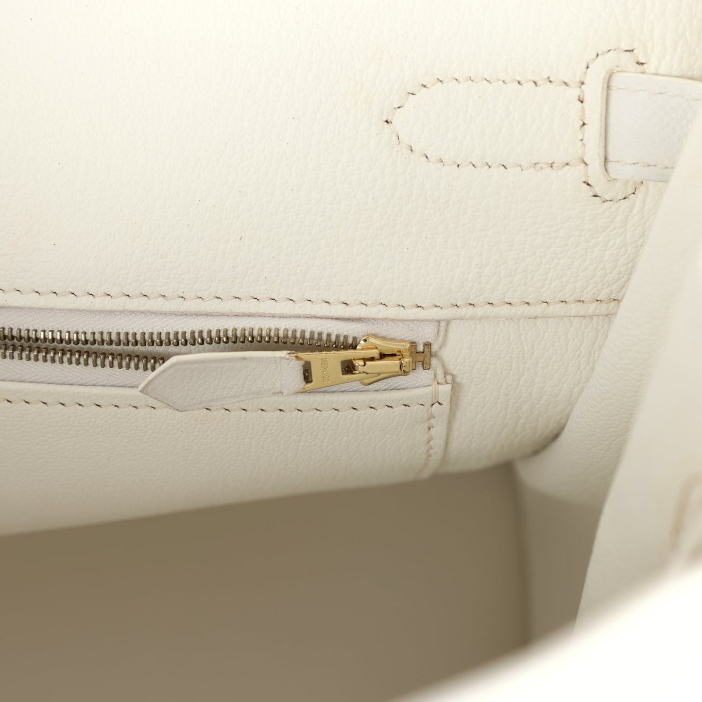 Hermes Birkin 35 White Epsom Gold Hardware