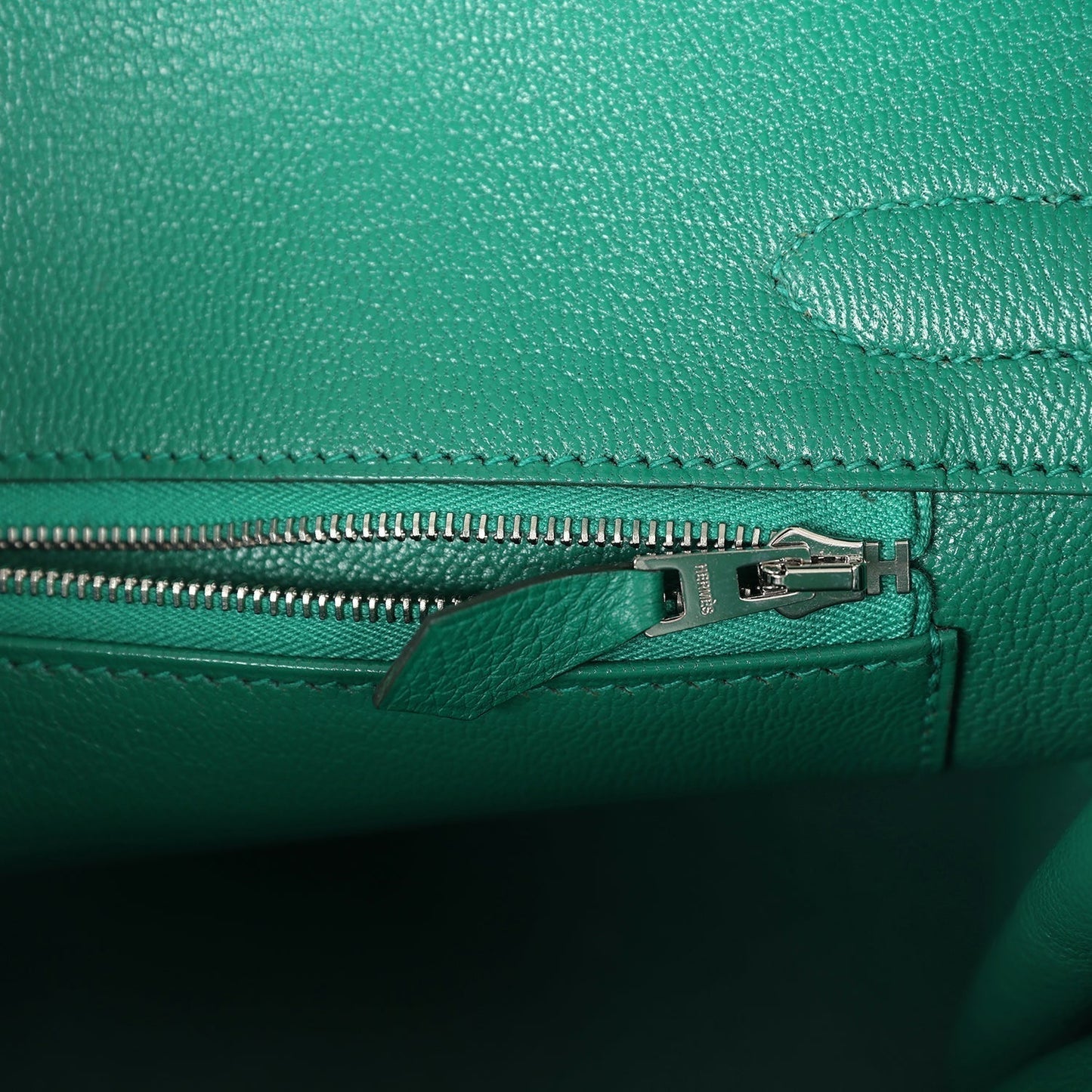 Hermes Birkin 30 Vert Vertigo Clemence Palladium Hardware