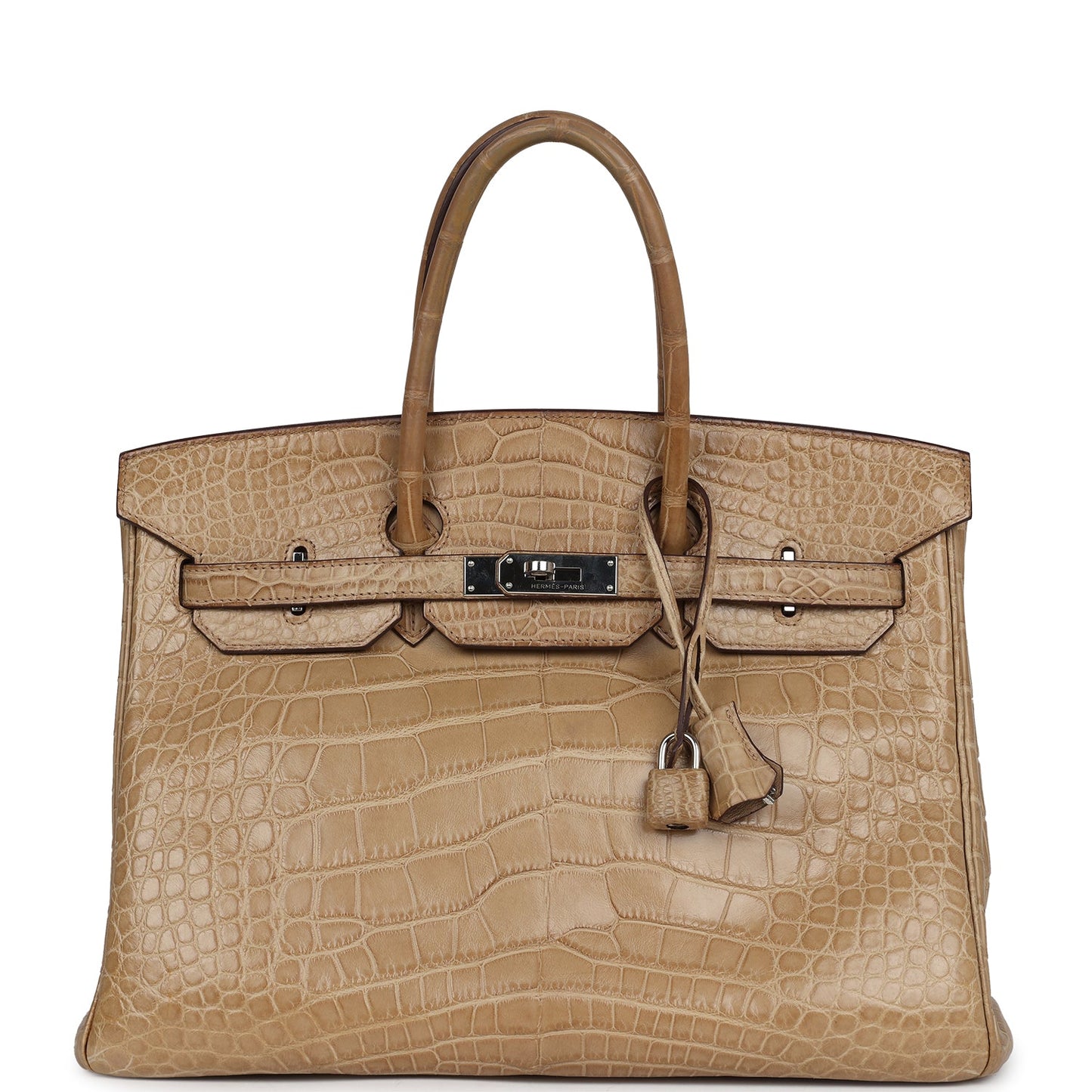 Hermes Birkin 35 Poussiere Matte Alligator Palladium Hardware