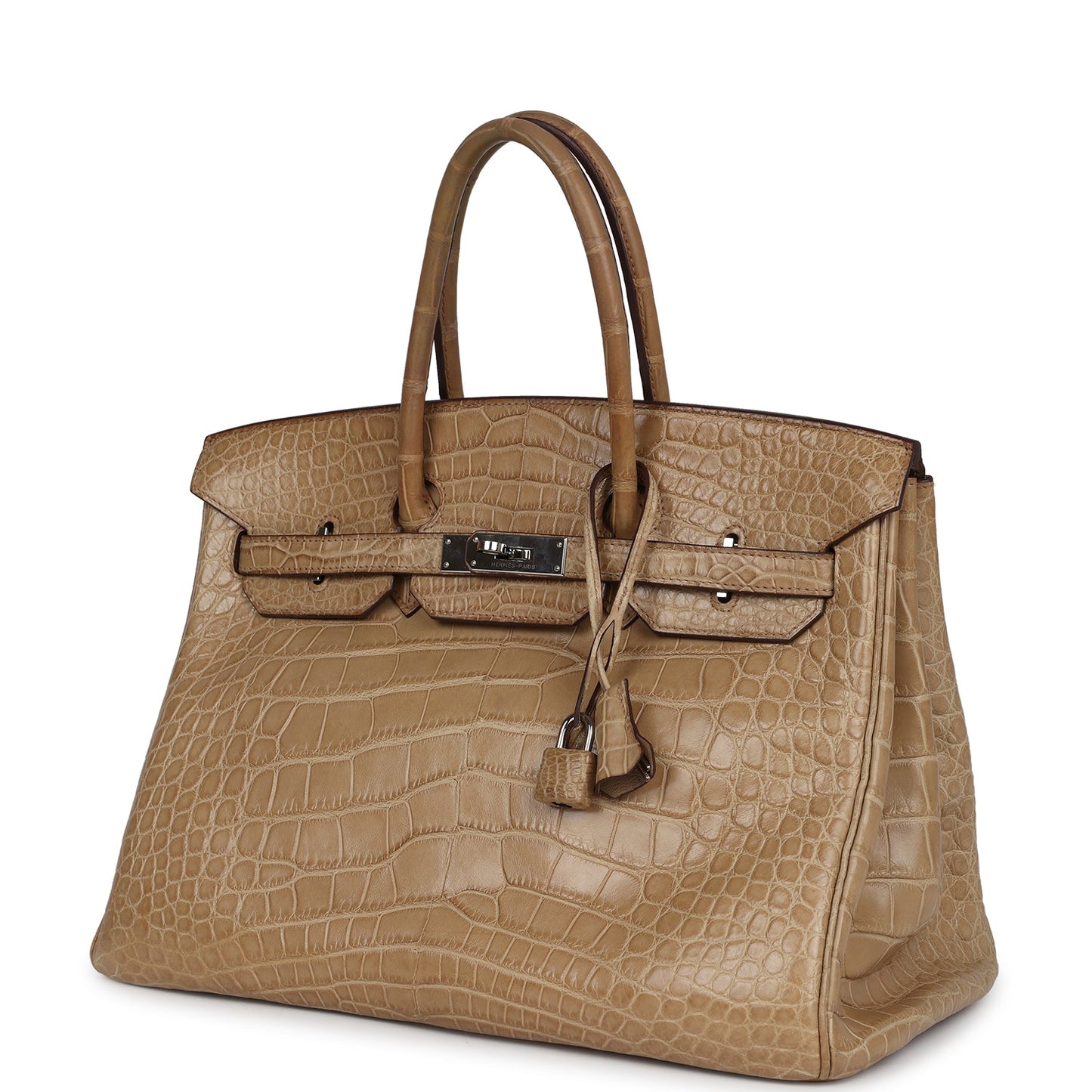 Hermes Birkin 35 Poussiere Matte Alligator Palladium Hardware