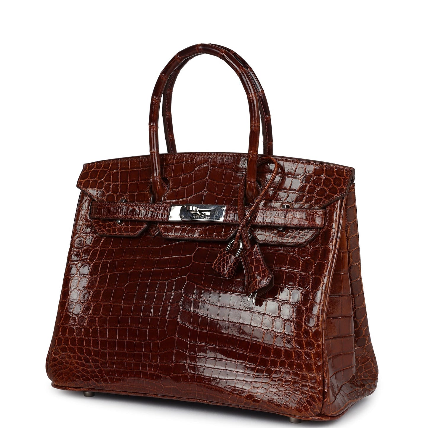 Hermes Birkin 30 Miel Shiny Niloticus Crocodile Palladium Hardware