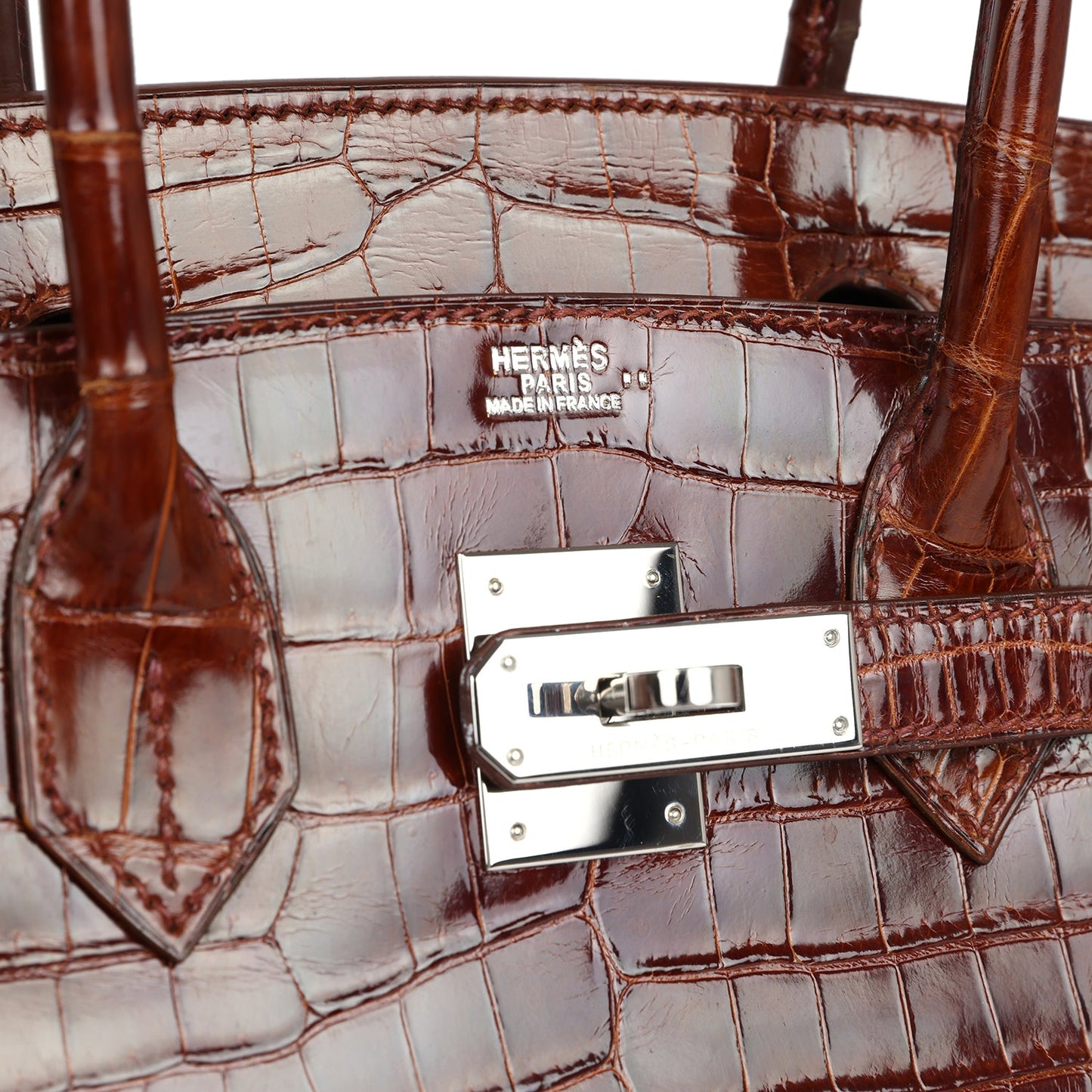Hermes Birkin 30 Miel Shiny Niloticus Crocodile Palladium Hardware